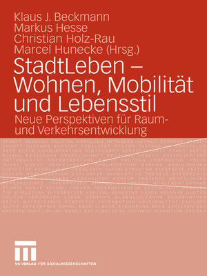 cover image of StadtLeben--Wohnen, Mobilität und Lebensstil